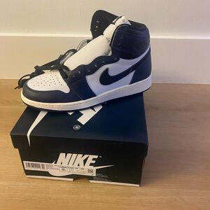 Nike Jordans retro 1 blue,  Black, and White Athletic Shoes